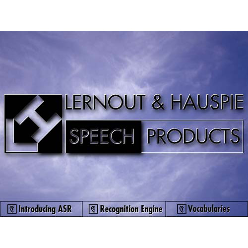 Lernout & Hauspie Developer Kit