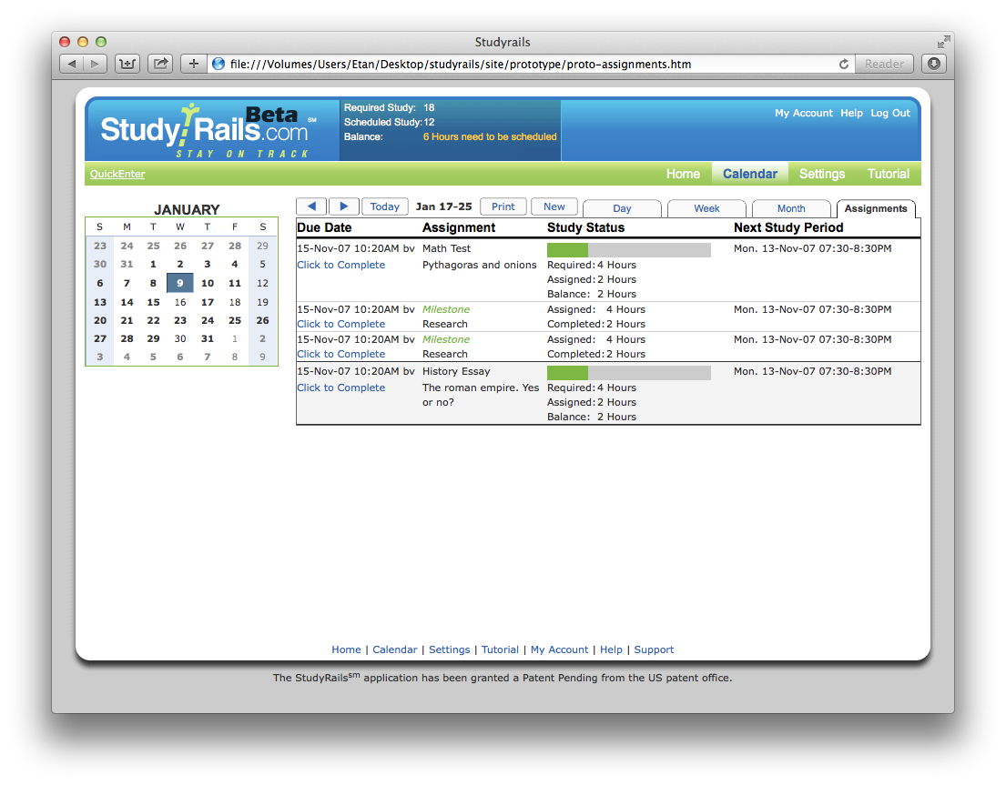 StudyRails — Scheduling System — image 6