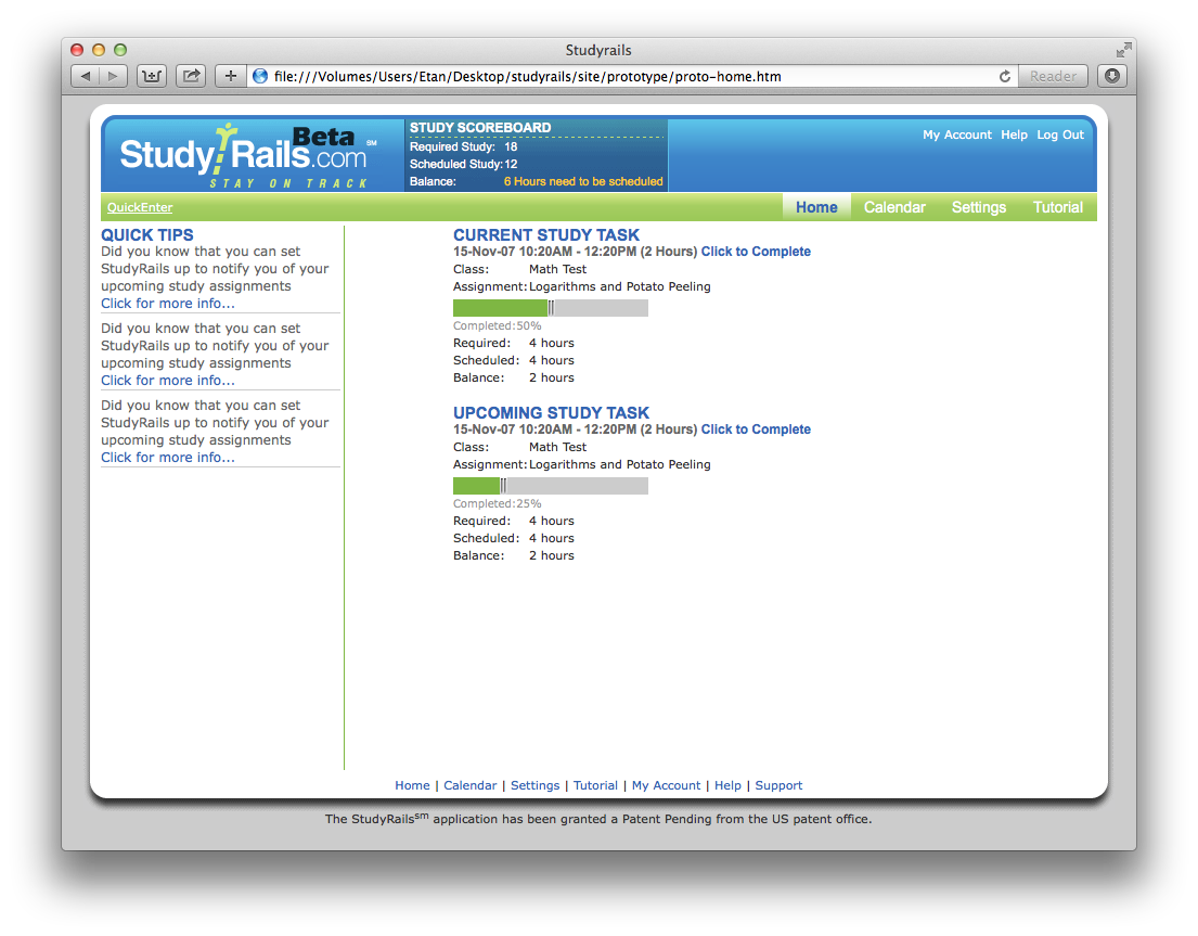 StudyRails — Scheduling System — image 2