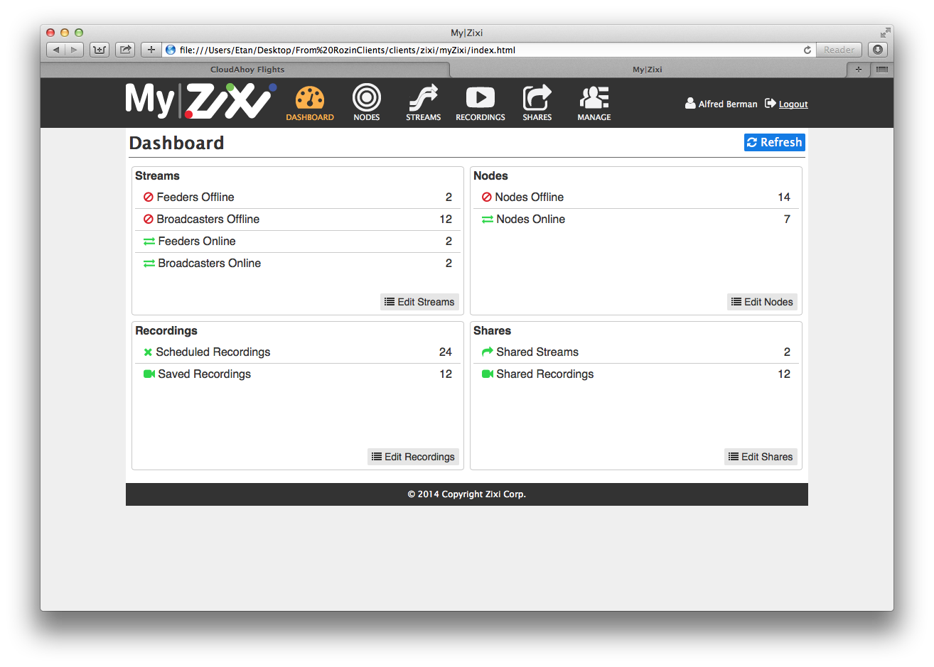 MyZiXi — Admin Portal — image 1