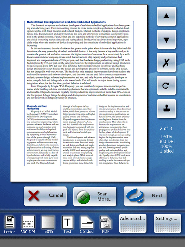eCopy — Touch Panel Interface — image 2