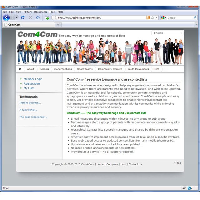 Com4Com Website