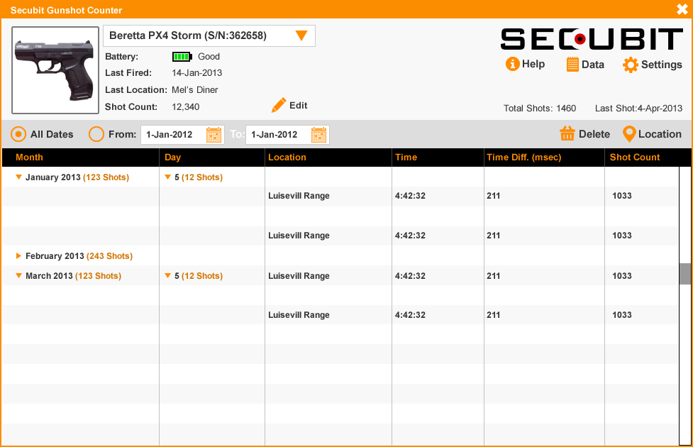 Secubit — Gunshot Counter — image 3