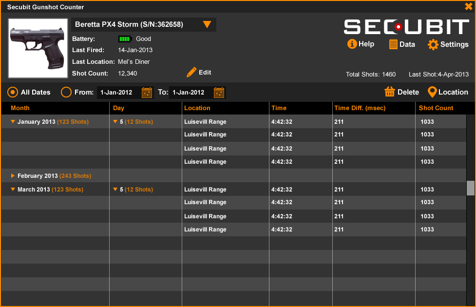 Secubit — Gunshot Counter — image 2