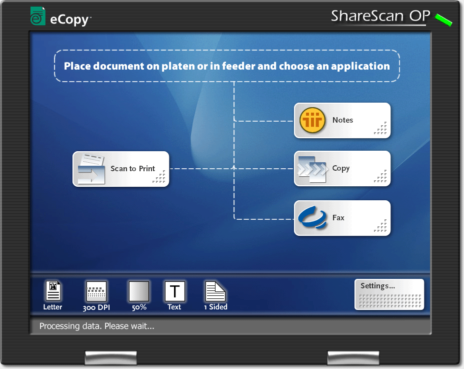 eCopy — Touch Panel Interface — image 7